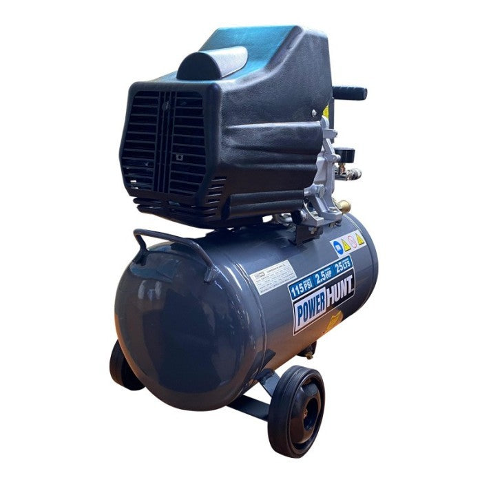 Compresor Power Hunt 25L — panel de control