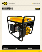 Generador portátil Parazzini GP31200: motor 3HP, 1,200W máx, tanque 6.3 L, 7 h de autonomía. Respaldo confiable para hogar, campo y emergencias desde $4,769 MXN. · sec_002