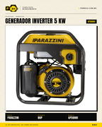 Generador Parazzini Inverter 5 KW — Respaldo Confiable para Casa, Negocio y Obra · sec_002