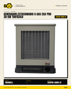 Generador Estacionario a Gas 30 kW — EGX PRO, Trifásico · sec_002