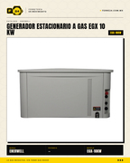 Generador Estacionario a Gas 10 kW — EGX · sec_002