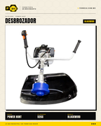 Desbrozadora Power Hunt BLACKWIRO 52 cc — Eje Entero · sec_002