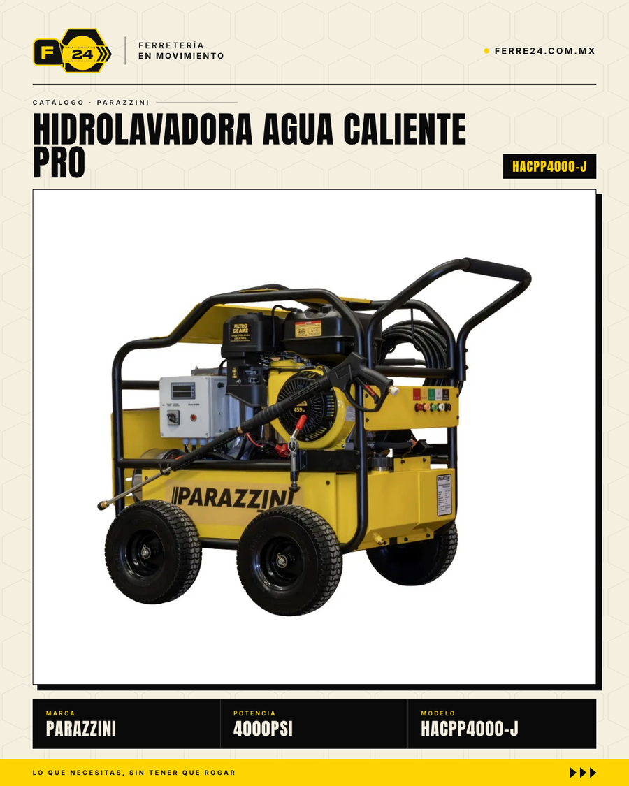 Hidrolavadora de Agua Caliente Parazzini Pro 4000 PSI · sec_002