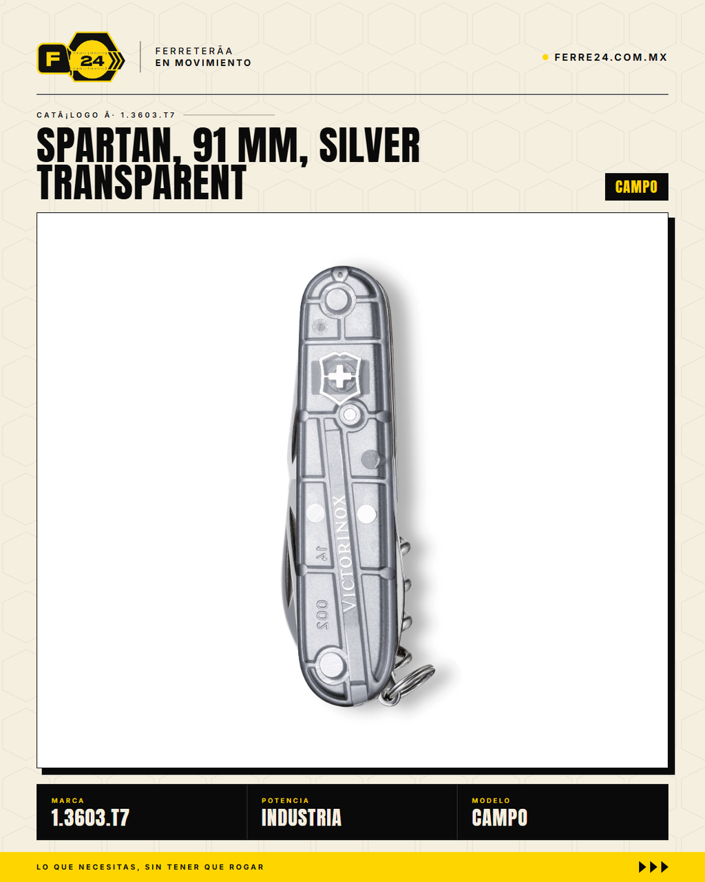Victorinox Spartan 91mm SilverTech — Navaja 16 Funciones — vista alternativa