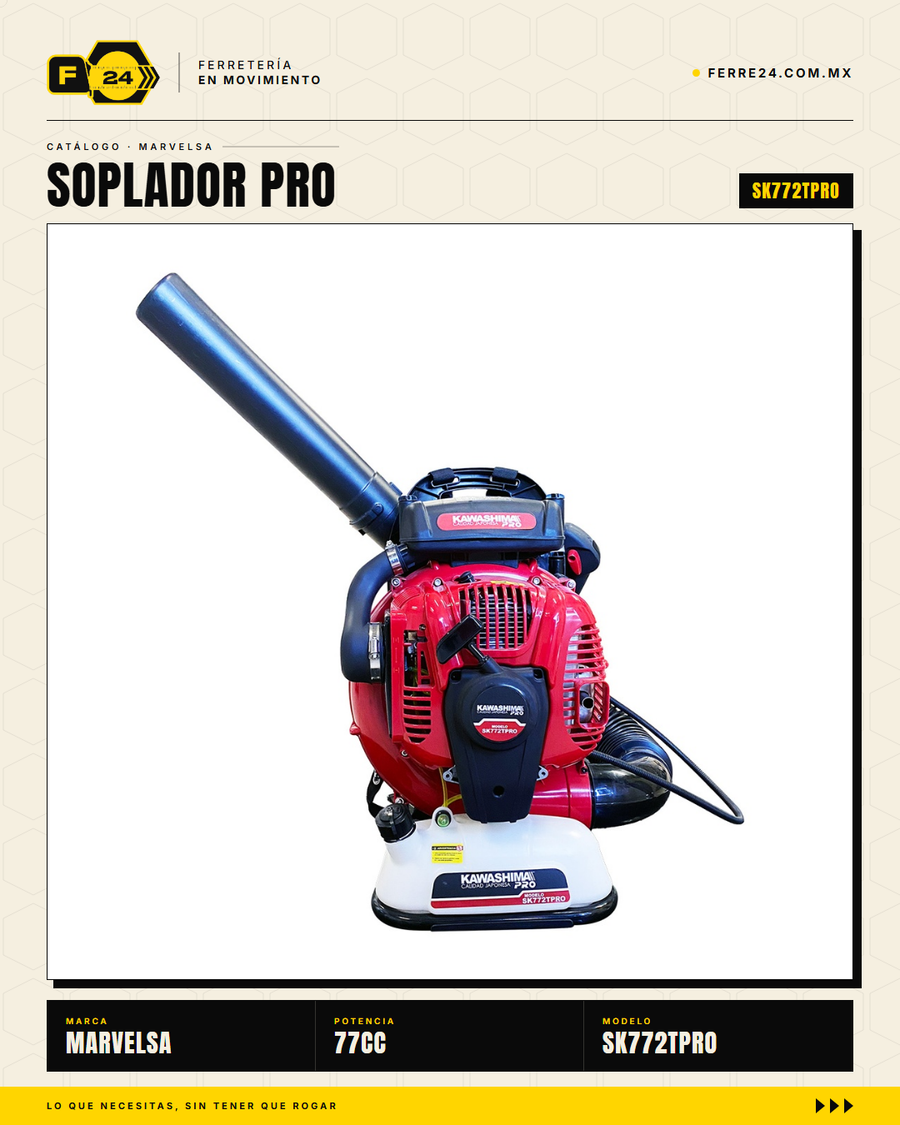 Soplador de Mochila Profesional 77cc — Kawashima Pro SK772TPRO · sec_002