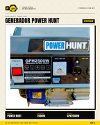 GPH2500W — motor 4T OHV arranque manual