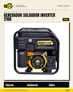 BAKARAC250 — panel soldadura inverter 20-210A + generador 5.5kW