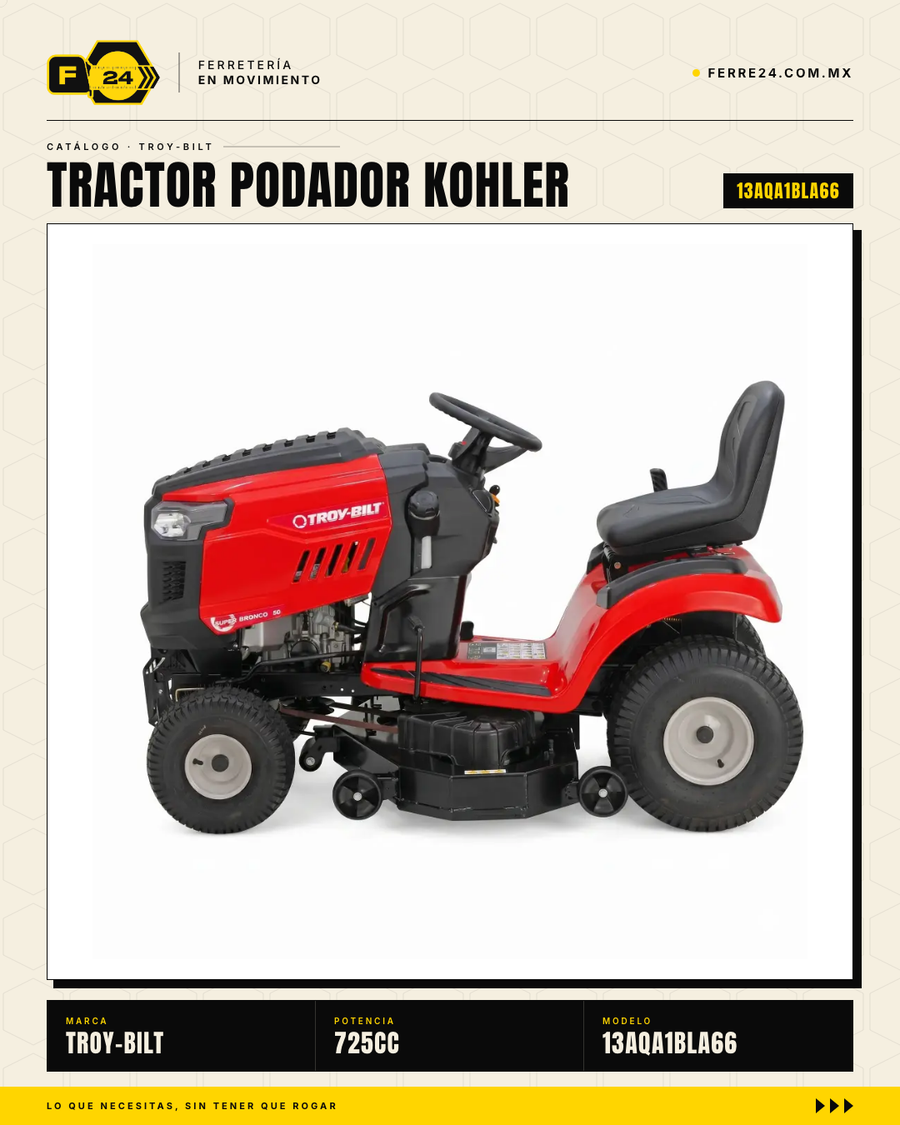 Tractor Podador Troy-Bilt Super Bronco 50" — Motor Kohler 725cc · sec_002