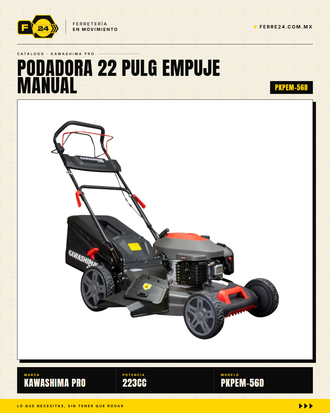 Podadora Kawashima Pro PKPEM-56D 22" 223cc 3-en-1 · sec_002