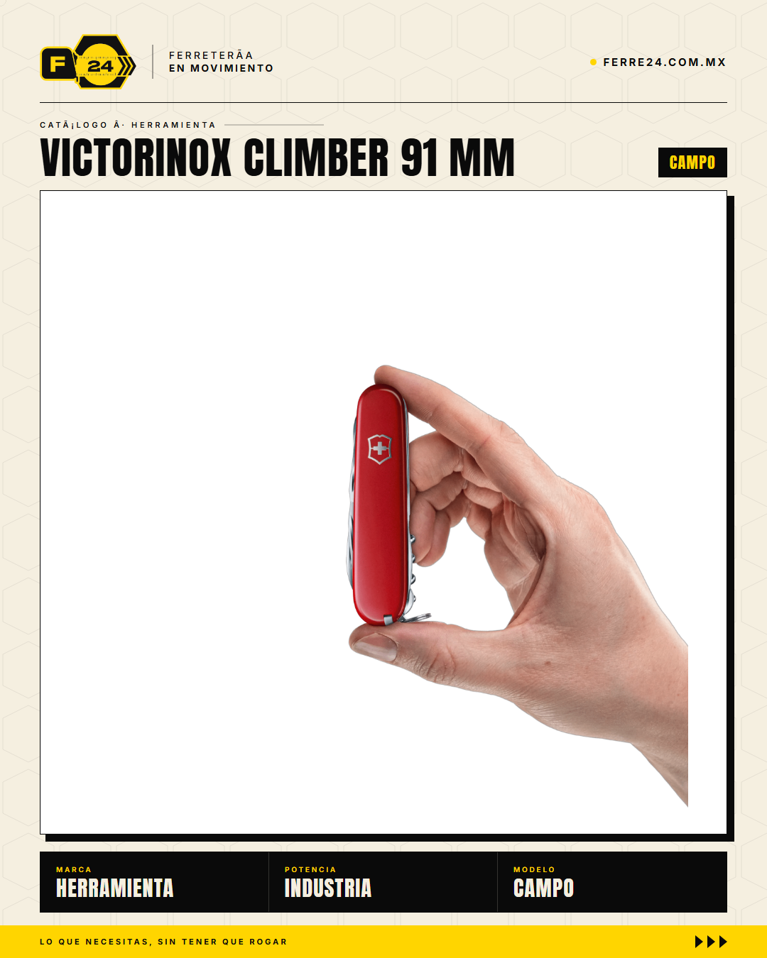Victorinox Climber 91mm Rojo — Navaja 18 Funciones con Alicates — vista alternativa