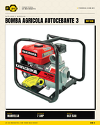 Bomba Agrícola Autocebante 7.5 HP 3" BK7.530 — 1000 L/min, Aluminio · sec_002