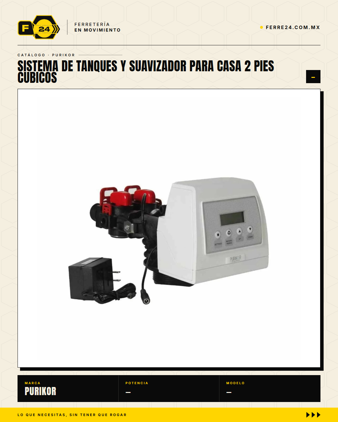 Sistema de filtración por tanques + suavizador para casa completa — Purikor · sec_002