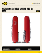 Victorinox Swiss Champ 91mm Rojo — Navaja Multiusos 33 Funciones — vista 002