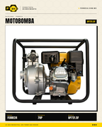 Motobomba Alta Presión 7 HP — 65 m, Tres Salidas · sec_002