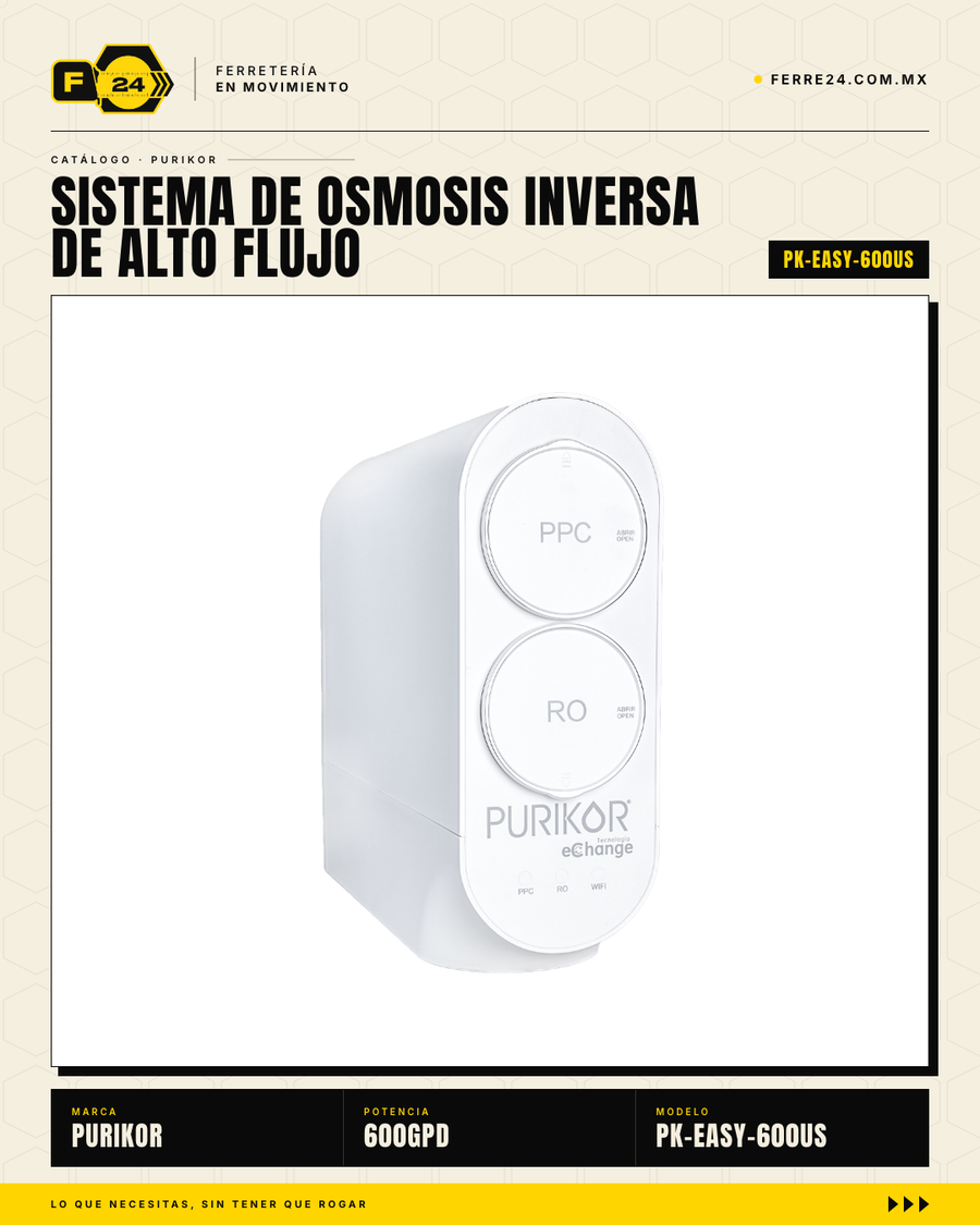Sistema de Ósmosis Inversa Sin Tanque 600 GPD — PURIKOR PK-EASY-600US · sec_002