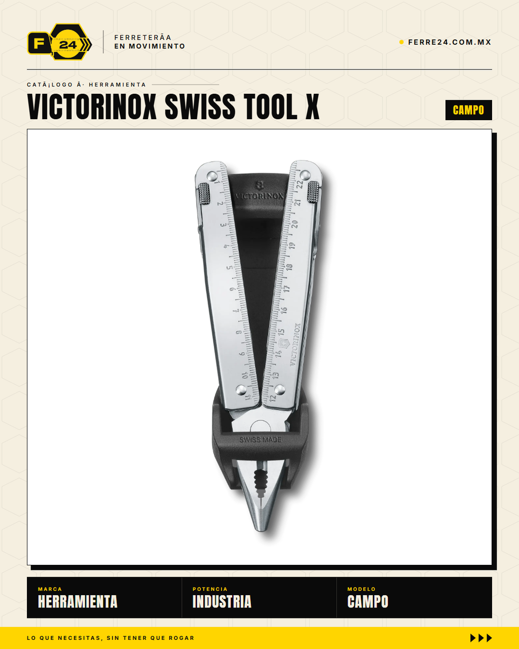 Victorinox Swiss Tool X — Multitool 26 Funciones con Funda Sintética — vista 002