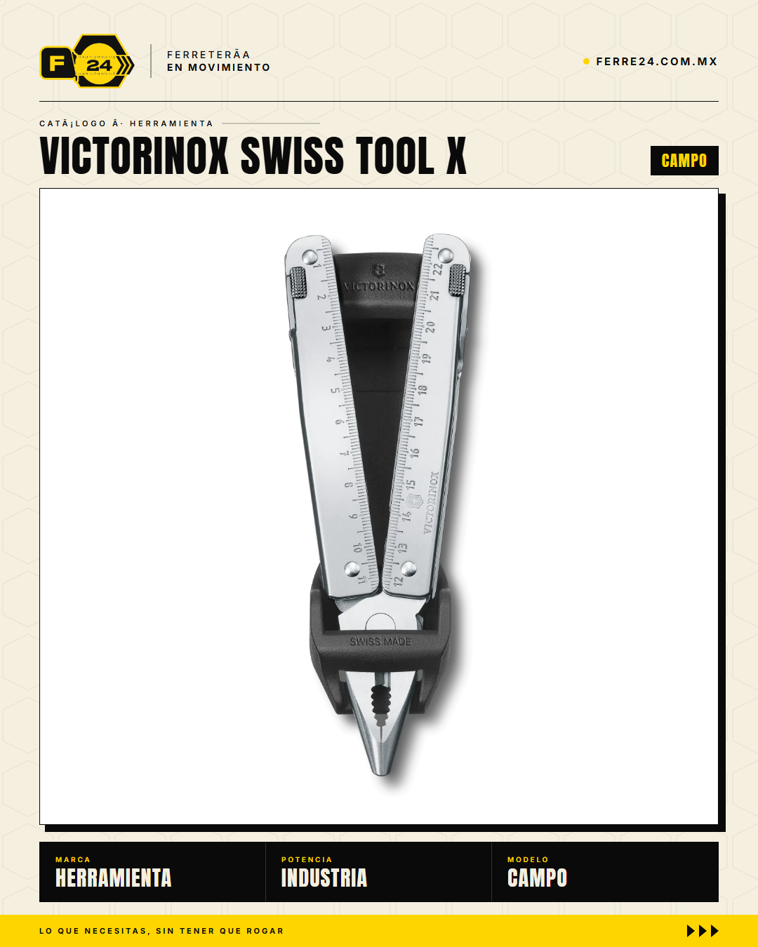 Victorinox Swiss Tool X — Multitool 26 Funciones con Funda Sintética — vista 002