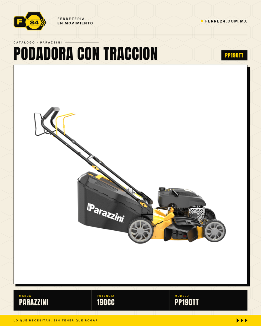 Podadora Autopropulsada 190cc — Corte 21" y Bolsa 65L · sec_002