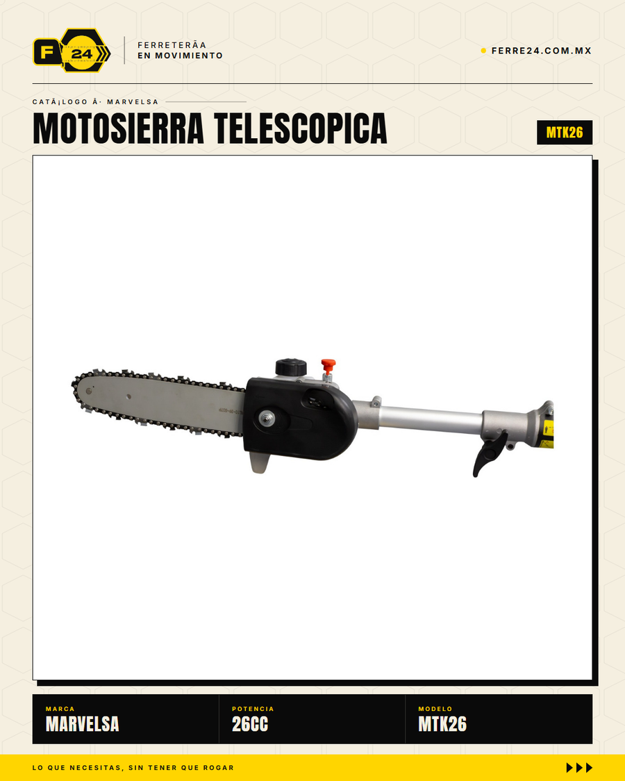 MTK26 — motor 26cc 2T detalle