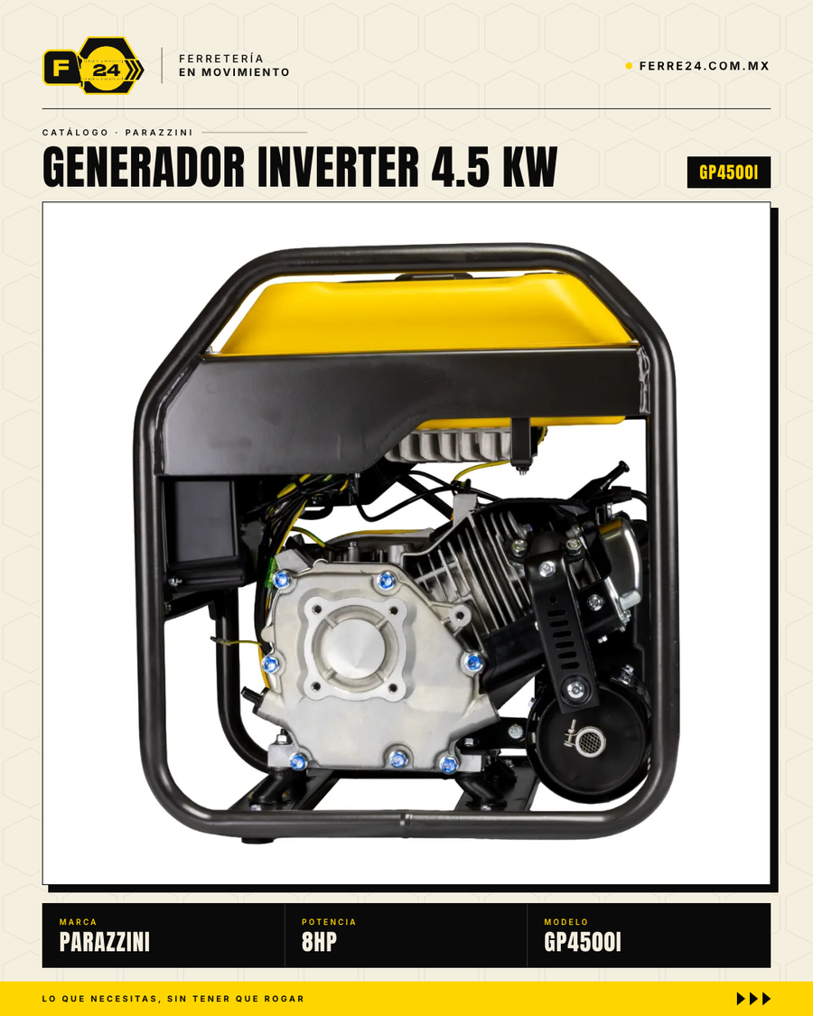 Generador Inverter Parazzini GP4500I — 4.5 KW Onda Pura · sec_002