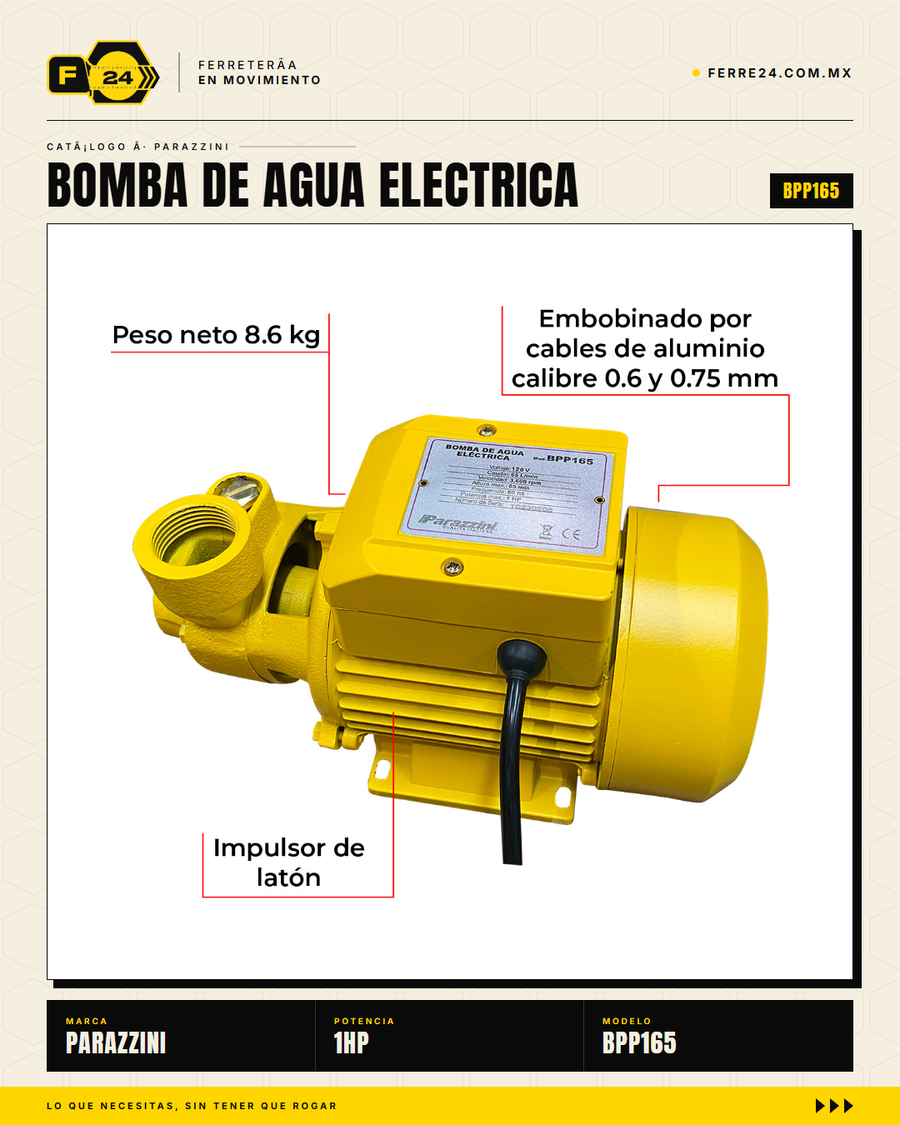 BPP165 — conexiones 1 pulgada NPT