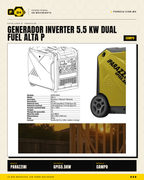 Generador Inverter Dual Fuel 5.5 kW Parazzini — Gasolina o Gas LP · sec_002