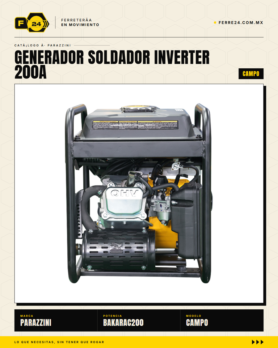BAKARAC200 — panel soldadura inverter 75-200A