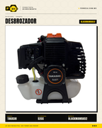 Desbrozadora Takashi BLACKMAMBA52 52 cc — Eje Partido · sec_002