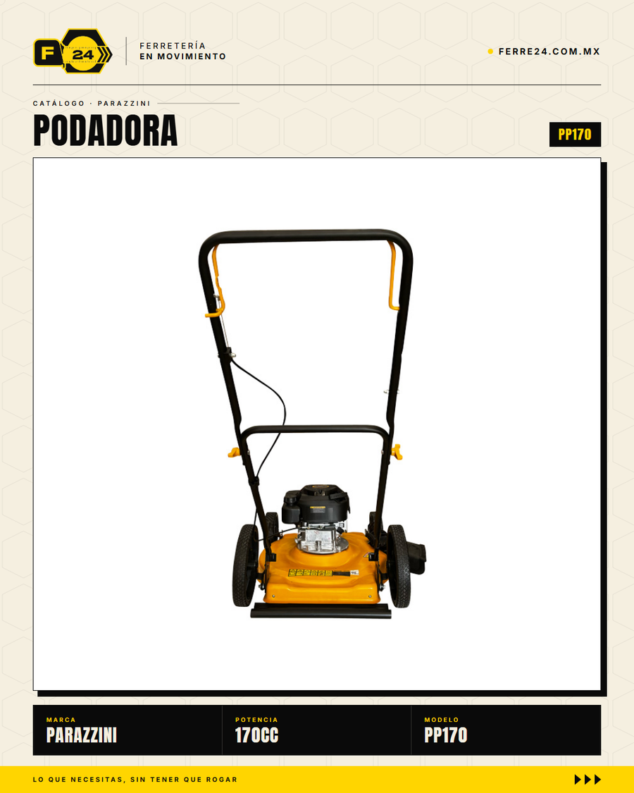 Podadora Parazzini Pro 170cc Autopropulsada — Cuchilla 21 Pulg · sec_002