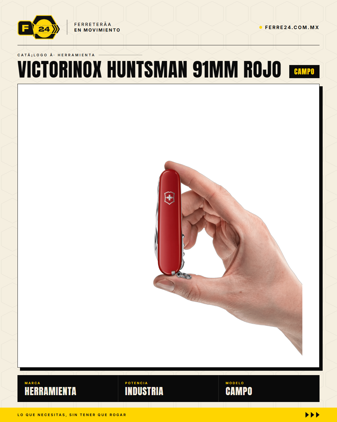 Victorinox Huntsman 91mm Rojo — 15 Funciones con Sierra — vista alternativa