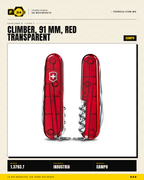 Victorinox Climber 91mm Rojo Transparente — Navaja 18 Funciones — vista alternativa