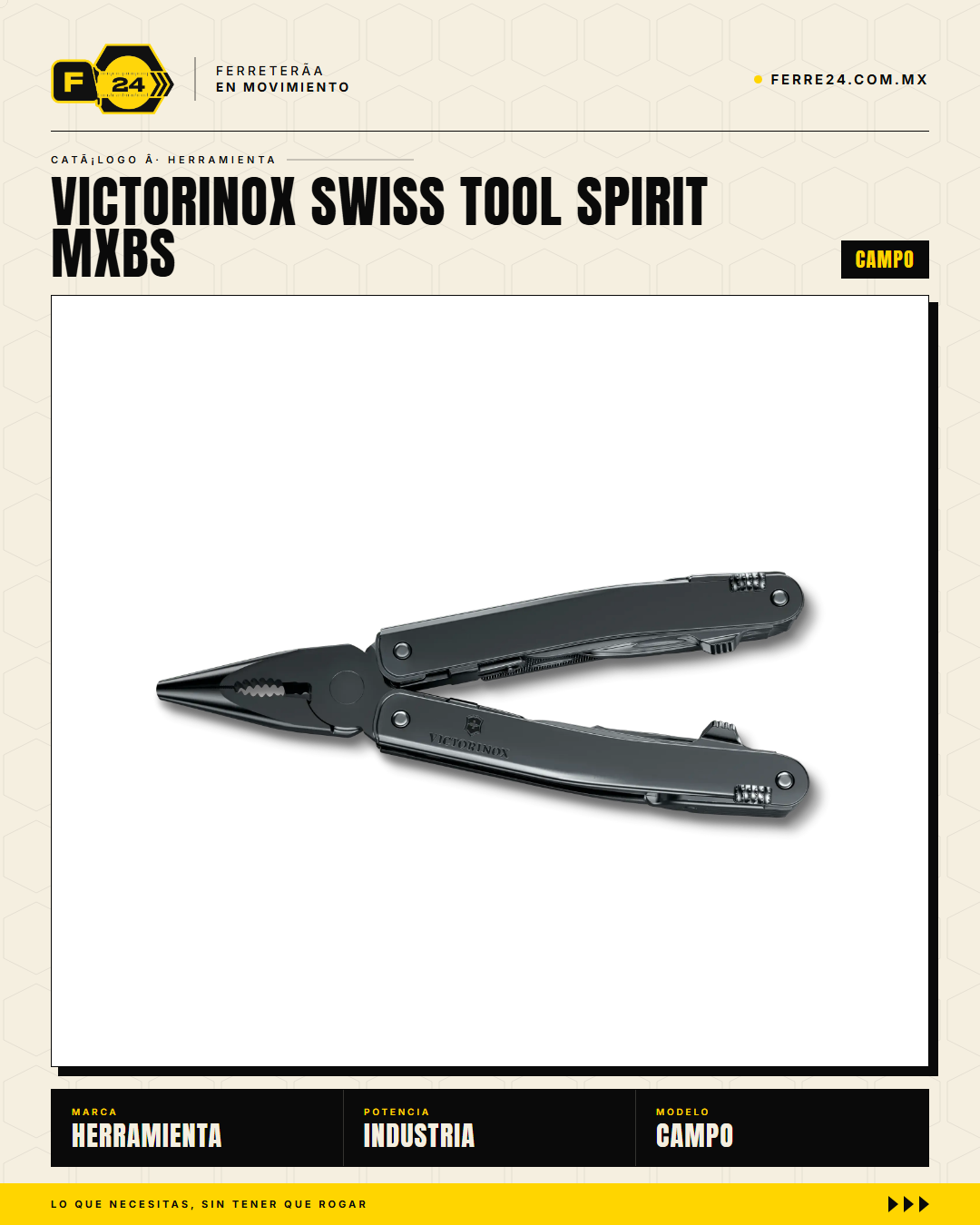 Victorinox Swiss Tool Spirit MXBS — Multitool 24 Funciones con Estuche — vista 002