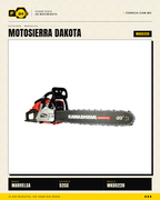 Motosierra Kawashima Dakota 52cc — Barra 20 Pulg. + Kit Completo · sec_002
