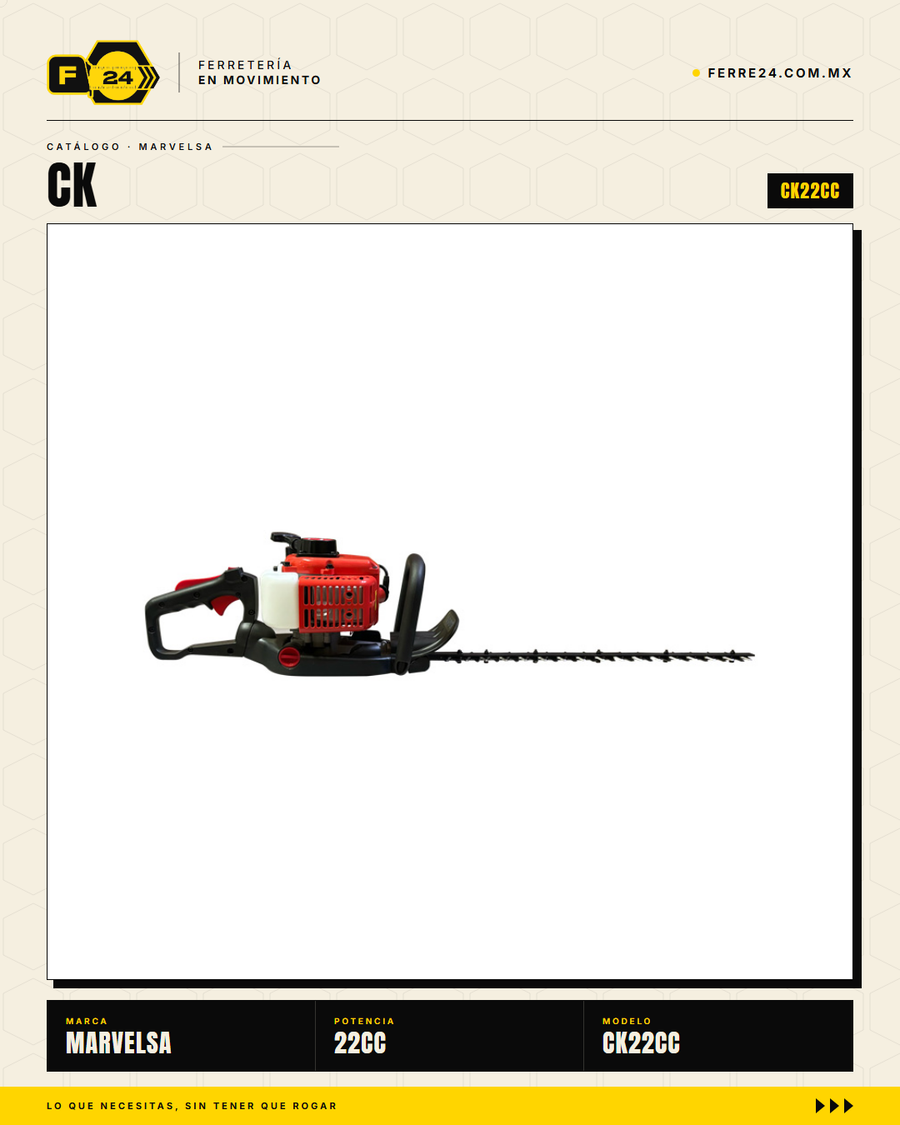Cortasetos 22 cc Kawashima Pro — Kit listo, refacciones locales · sec_002