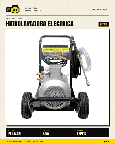 Hidrolavadora Eléctrica Industrial Parazzini Pro 10 HP — 234 bar