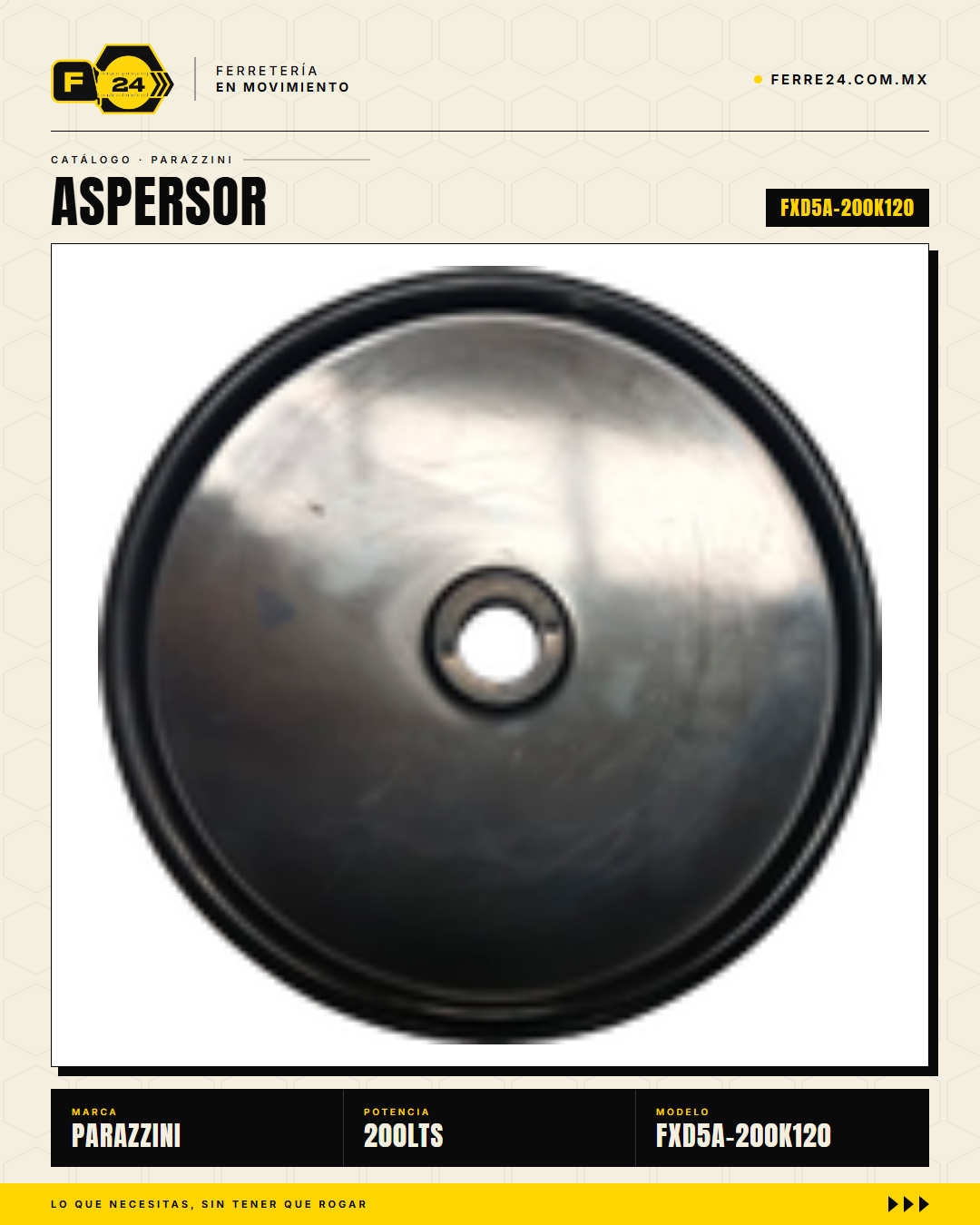 Aspersor Parazzini 200 L Kit Flecha Cardán 120 cm para Tractor 25 HP · sec_002
