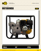 Motobomba para Lodos 9 HP — 3", Autocebante · sec_002