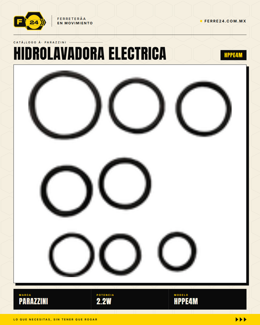 Hidrolavadora Eléctrica Parazzini HPPE4M — 1,740 PSI / 2.5 GPM · sec_002