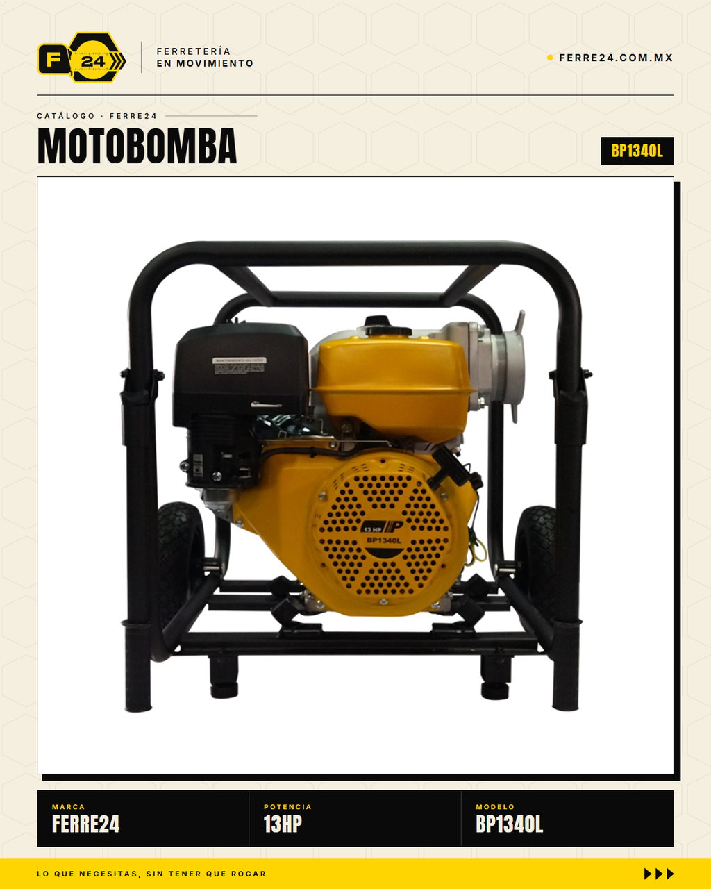 Motobomba para Lodos 13 HP — 4", la Grande de Obra · sec_002