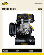 Motor Diesel 15 HP Parazzini MP15D con Arranque Eléctrico — Para Bomba, Generador y Obra · sec_002_marvelsa