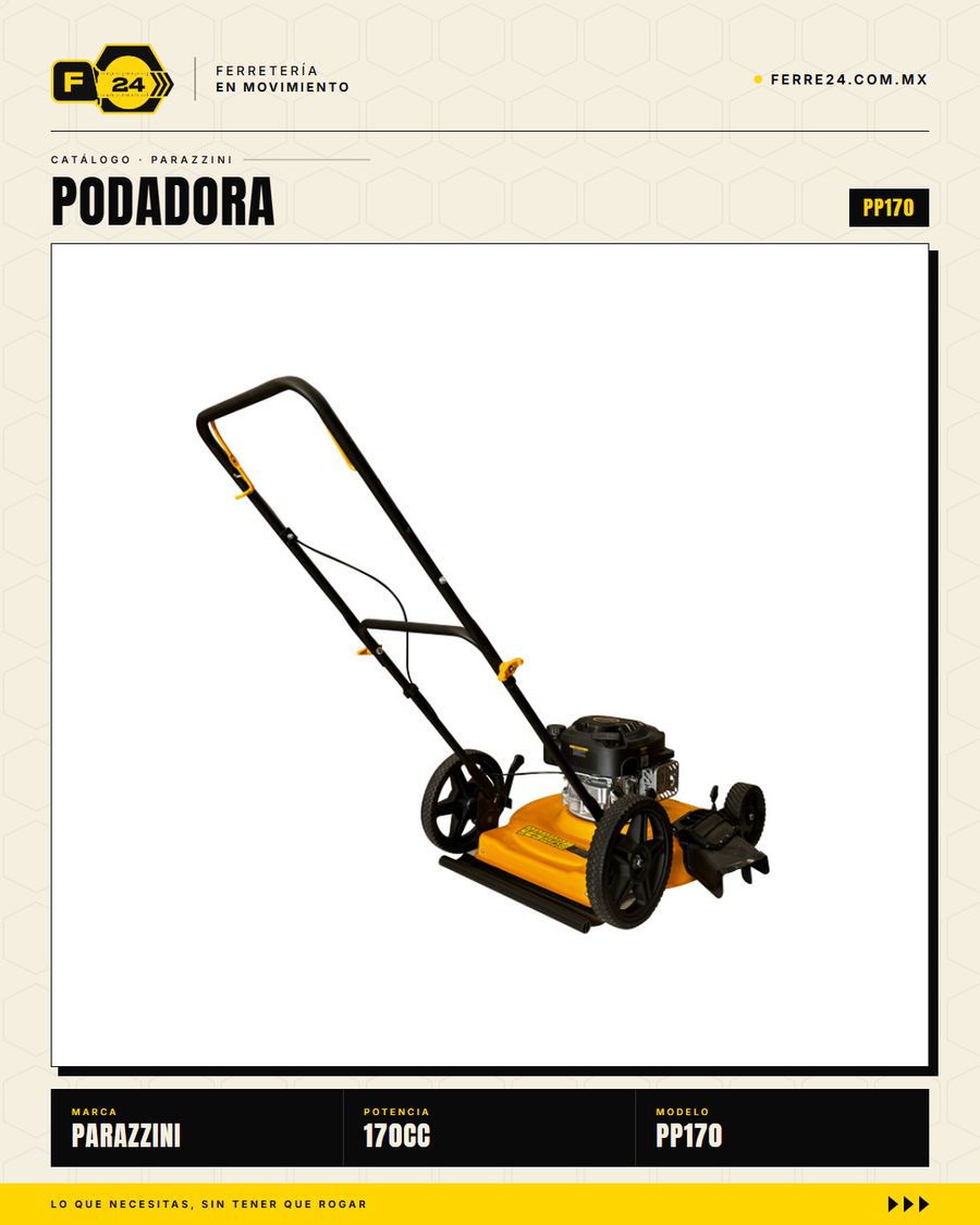Podadora Parazzini Pro 170cc Autopropulsada — Cuchilla 21 Pulg · sec_003