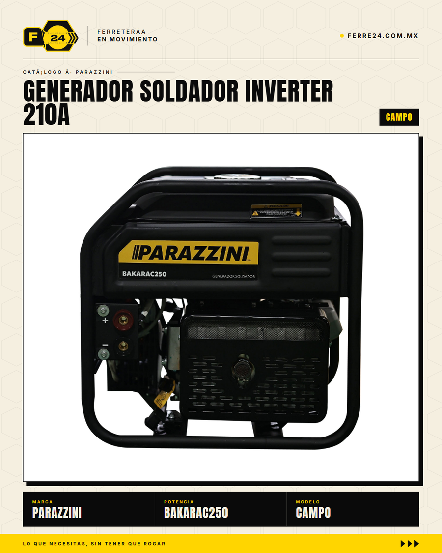 BAKARAC250 — tanque 15L y arranque manual