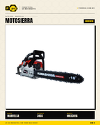 Motosierra Kawashima Dakota 38cc — Barra 16" con Kit Completo · sec_003