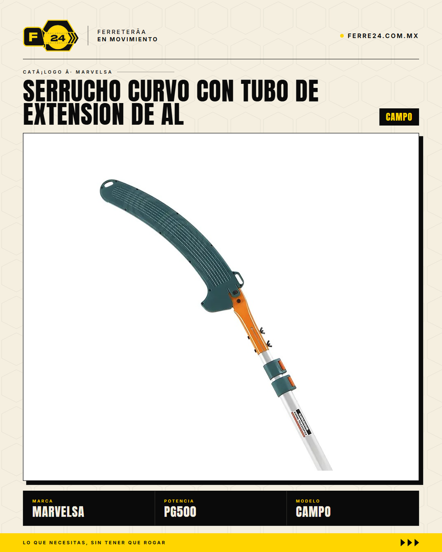 Kawashima PG500 — tubo de aluminio extendido