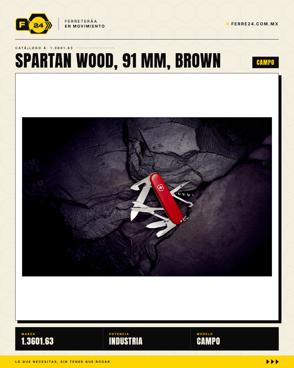 Victorinox Spartan Wood 91mm Nogal — Navaja 16 Funciones Madera — vista alternativa