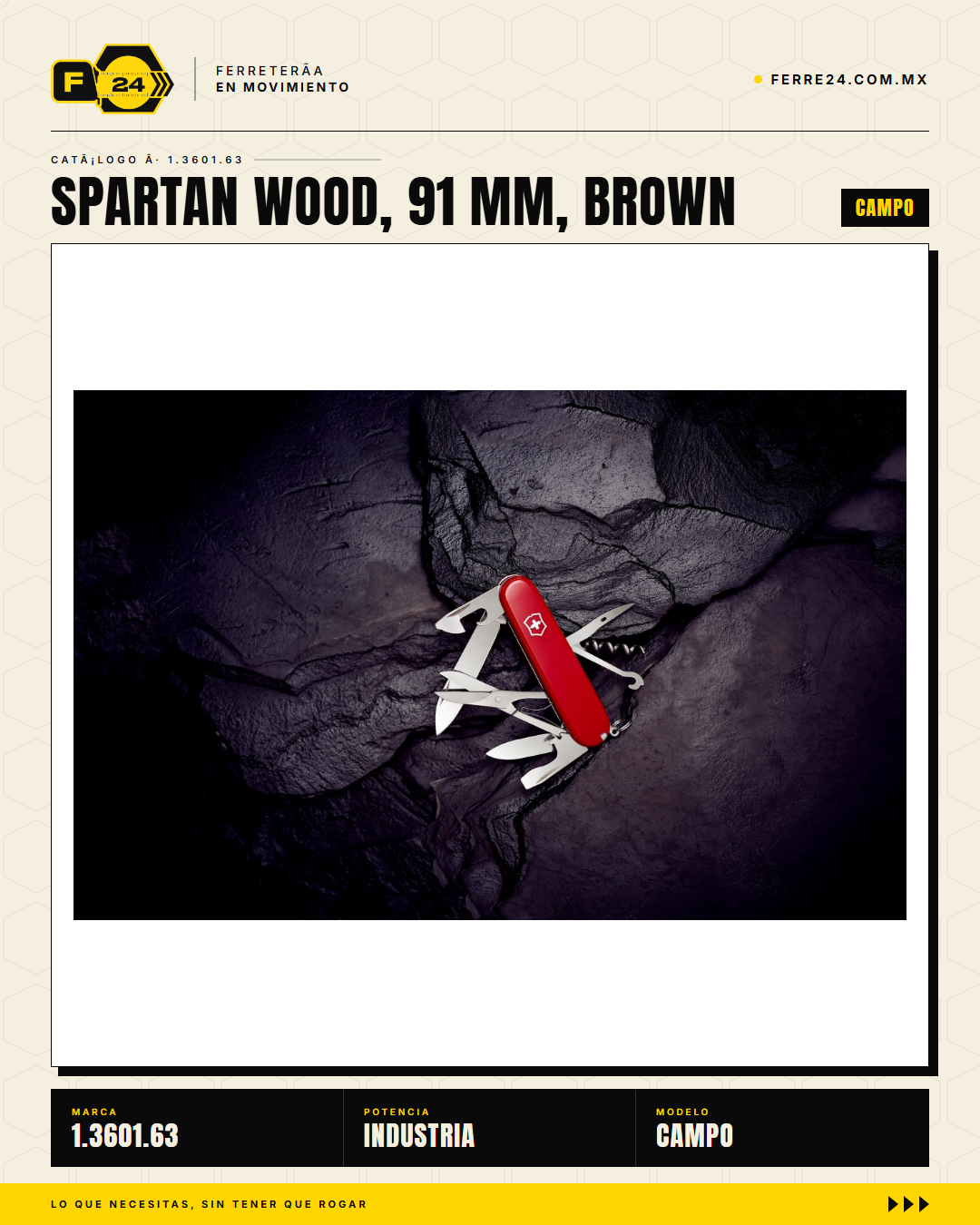 Victorinox Spartan Wood 91mm Nogal — Navaja 16 Funciones Madera — vista alternativa