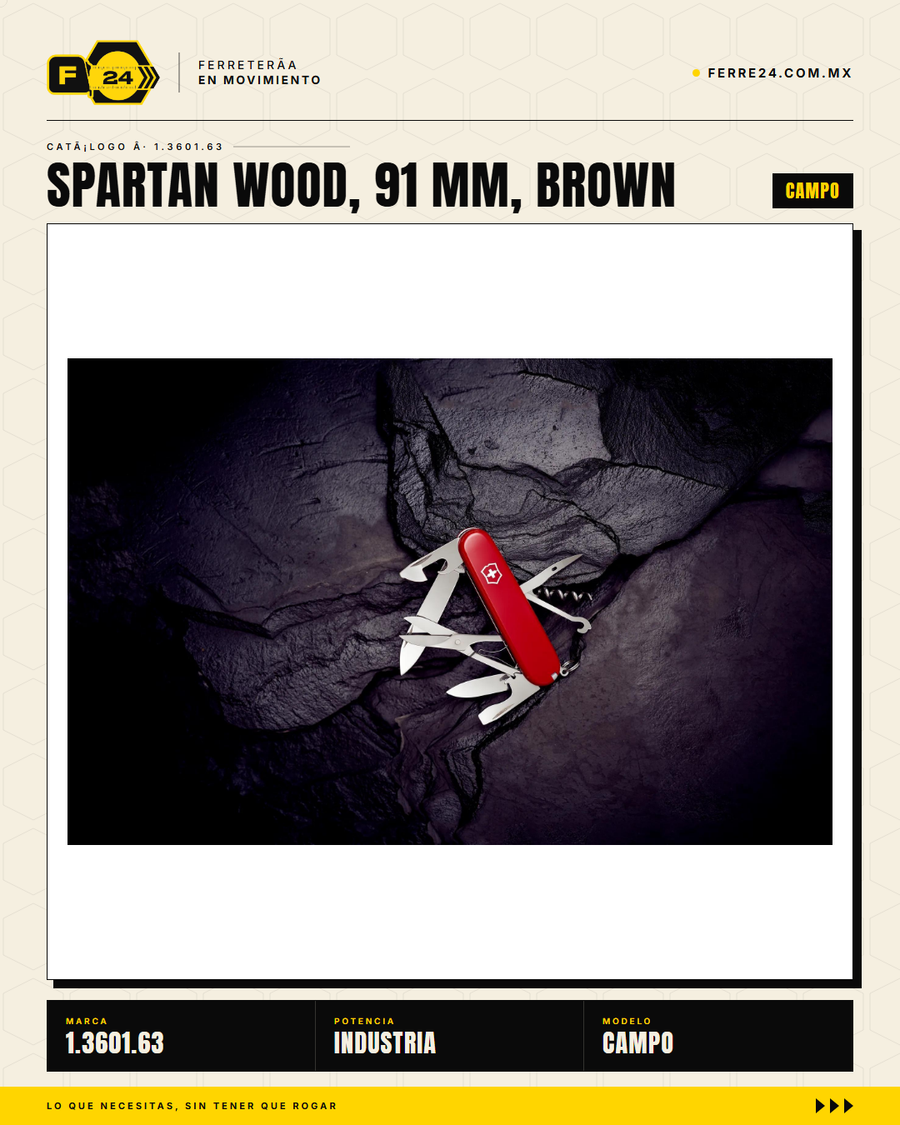 Victorinox Spartan Wood 91mm Nogal — Navaja 16 Funciones Madera — vista alternativa