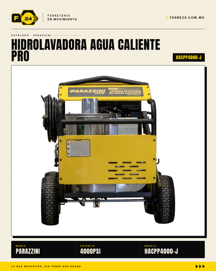 Hidrolavadora de Agua Caliente Parazzini Pro 4000 PSI · sec_003