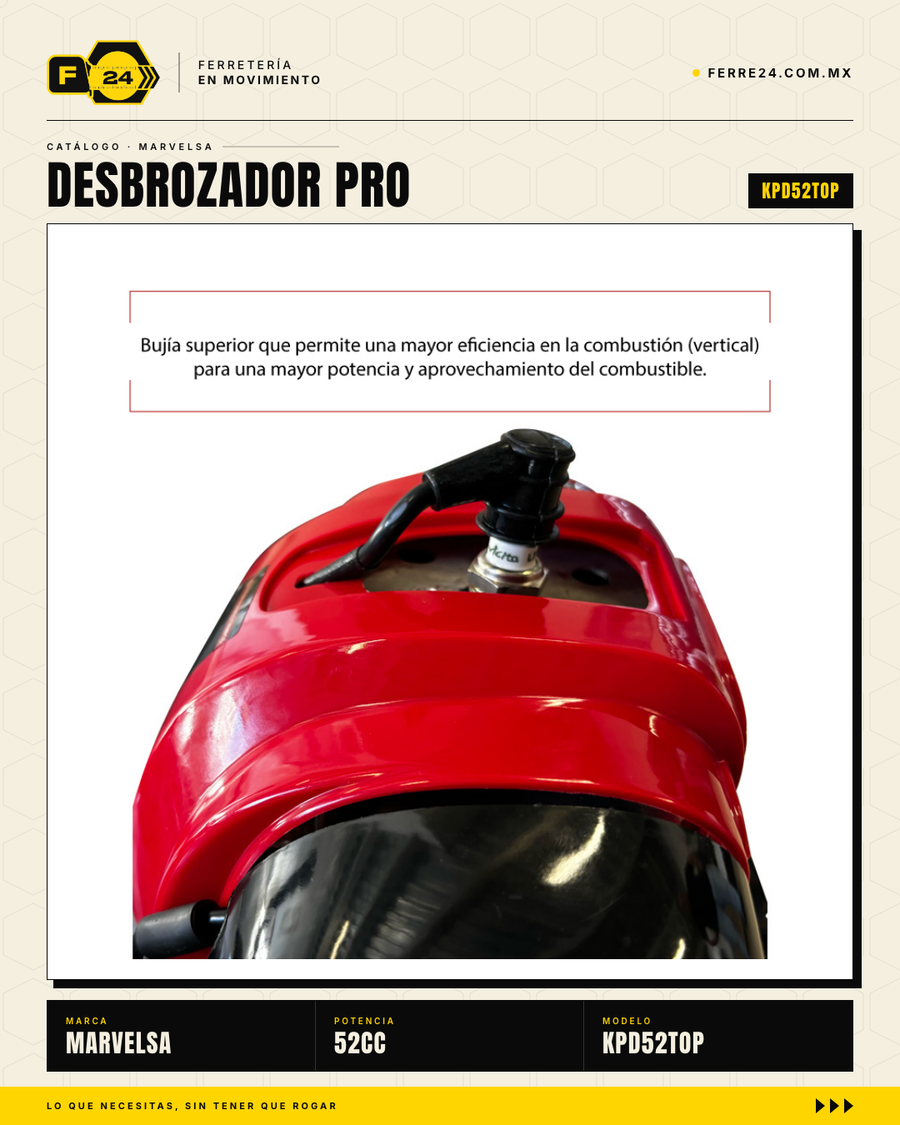 Desbrozador Kawashima Pro 52cc — Potencia 2T para terrenos exigentes · sec_003