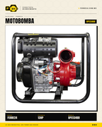Motobomba Diésel Centrífuga 13 HP — 4", 2,010 L/min · sec_003